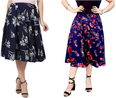 MAIYYAA COLLECTION Printed Women A-line Multicolor Skirt