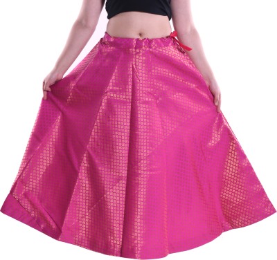 PARANGAT Printed Women Flared Pink Skirt