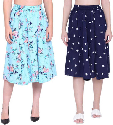 Manat Diva Printed Women A-line Multicolor Skirt