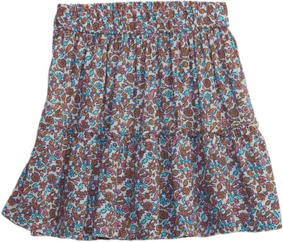 GAP Floral Print Girls Regular Multicolor Skirt