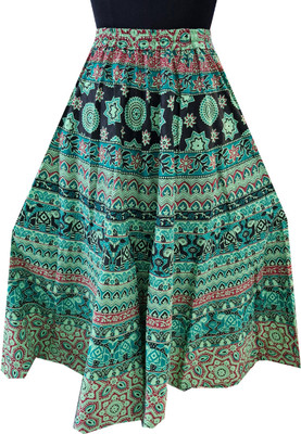 nandani fab Printed Women Flared Multicolor Skirt