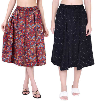 Manat Diva Printed Women A-line Multicolor Skirt