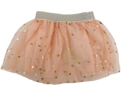 V-MART Printed Baby Girls Regular Beige Skirt