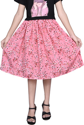 ANISHAN FASHION TREND Solid Baby Girls A-line Black Skirt