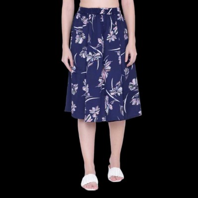 MAIYYA COLLECTION Printed Women A-line Blue Skirt