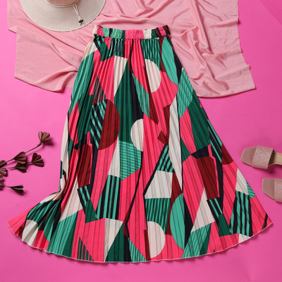 ZWERLON Printed Women A-line Multicolor Skirt