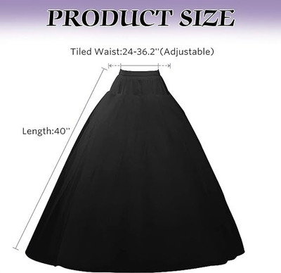 ZOYA CREATION Solid Women A-line Black Skirt