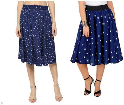 MAIYYAA COLLECTION Polka Print, Printed Women A-line Multicolor Skirt