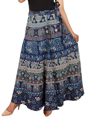 Radika Creation Printed Women Wrap Around Multicolor Skirt