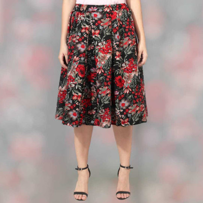 PRABHNOOR Printed Women A-line Multicolor Skirt