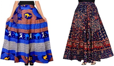 Payuri-Fashion Animal Print Women Wrap Around Multicolor Skirt