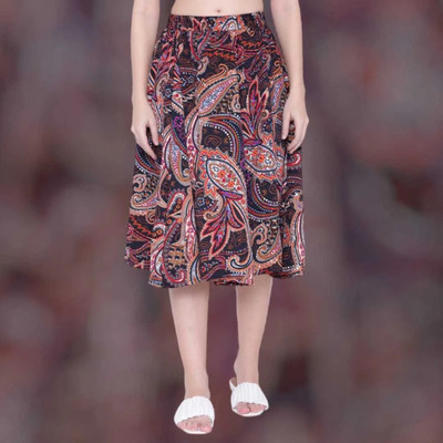 Manat Diva Printed Women A-line Multicolor Skirt