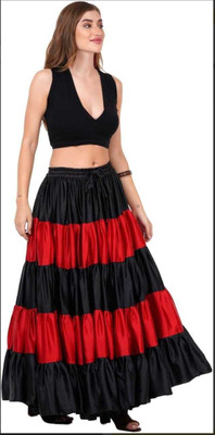MERRICK Colorblock Women Regular Multicolor Skirt
