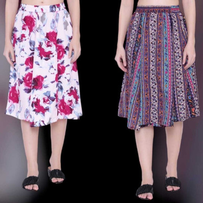 MAIYYAA COLLECTION Printed Women A-line Multicolor Skirt