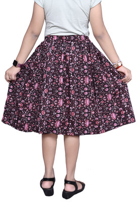 ANISHAN FASHION TRENDZZ Solid Baby Girls A-line Black Skirt