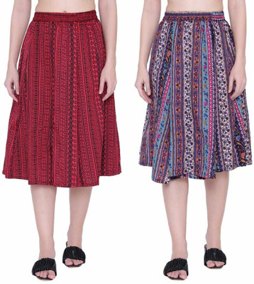 Manat Diva Printed Women A-line Multicolor Skirt