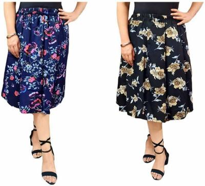 Manat Diva Printed Women A-line Multicolor Skirt