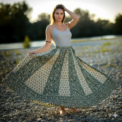 mudrika fashions Printed Women Flared Multicolor Skirt