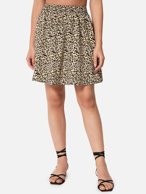 ALL WAYS YOU Animal Print Women A-line Light Blue Skirt
