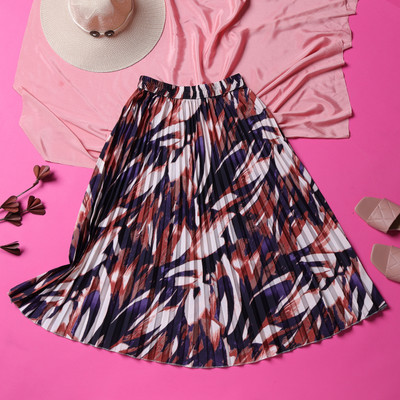 LookShine Printed Women A-line Multicolor Skirt