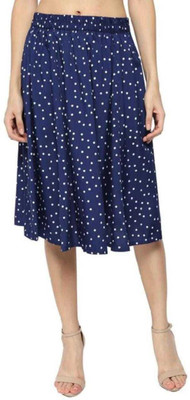 MAIYYA COLLECTION Printed Women A-line Blue Skirt