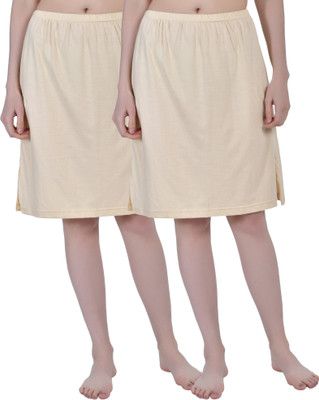 Aimly Solid Women Regular Beige Skirt