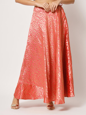 MR Y Woven Women A-line Pink Skirt