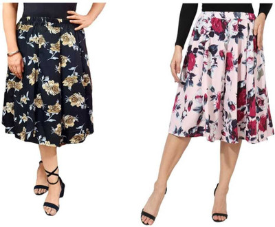MAIYYAA COLLECTION Printed Women A-line Multicolor Skirt