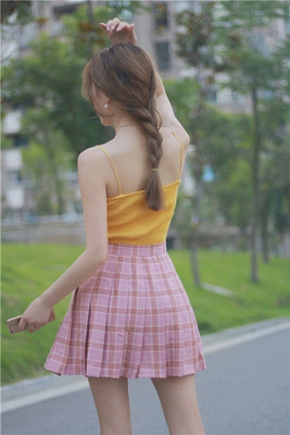 Swara Craft Self Design Women Pleated Pink Skirt