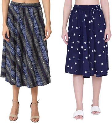 Manat Diva Printed Women A-line Multicolor Skirt