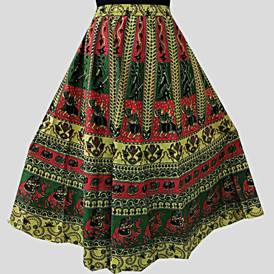 MF CREATION Printed Women Flared Multicolor Skirt