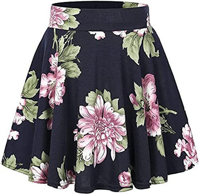 Fashionon Floral Print Women Regular Multicolor Skirt