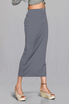 DRESQUE STORE DS_PC_TEX_3704_ GREY Polyester Petticoat(L)