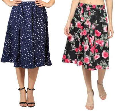 MAIYYAA COLLECTION Printed Women A-line Multicolor Skirt