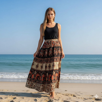 mudrika fashions Printed Women Flared Multicolor Skirt