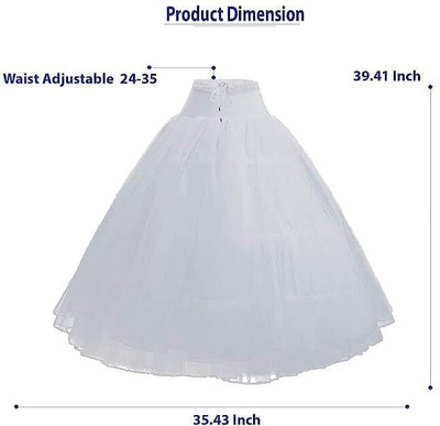 TimelessTouch Solid Women Flared White Skirt