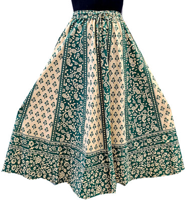 Saicreation Printed Women Flared Multicolor Skirt