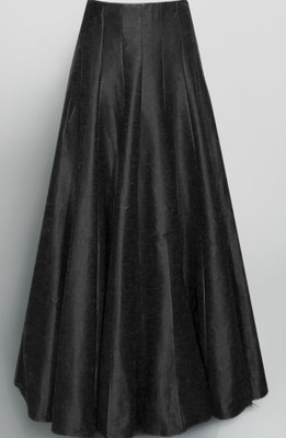 AK FASHION CREATIONS Solid Women Flared Black Skirt