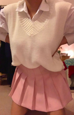 J K FASHION Self Design Women Pleated Pink Skirt