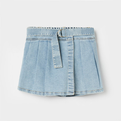 Fame Forever by Lifestyle Solid Girls Skorts Blue Skirt