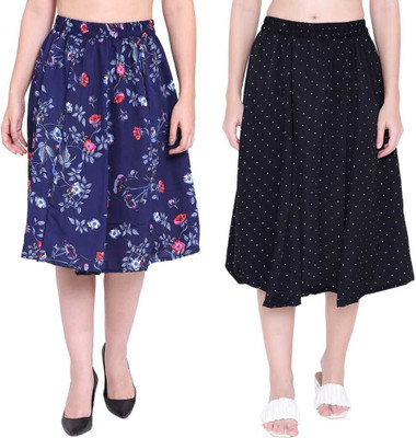 Manat Diva Printed Women A-line Multicolor Skirt