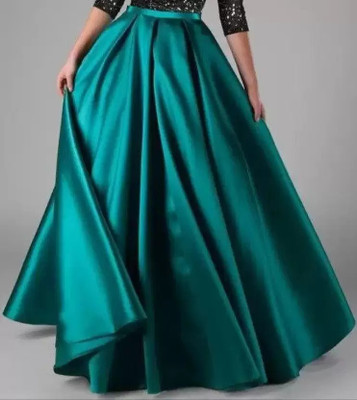 MAA BALAD CREATION Solid Women Flared Blue Skirt