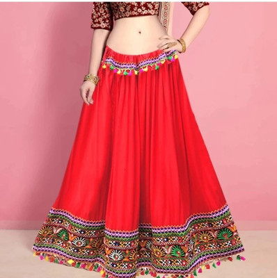 HouseOfCommon Printed Women Flared Multicolor Skirt