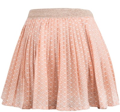 Miyo Printed Girls Regular Orange Skirt