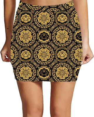 jovo Printed Women Pencil Multicolor Skirt