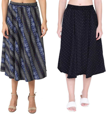 Manat Diva Printed Women A-line Multicolor Skirt