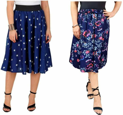 Manat Diva Printed Women A-line Multicolor Skirt