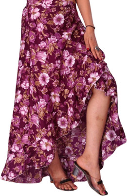JYESHTA Printed Women Flared Pink Skirt