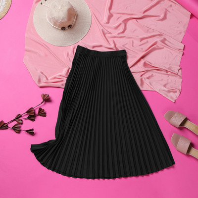 ZWERLON Abstract Women A-line Black Skirt