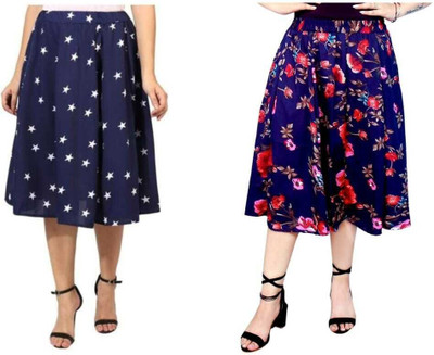 MAIYYAA COLLECTION Printed Women A-line Multicolor Skirt